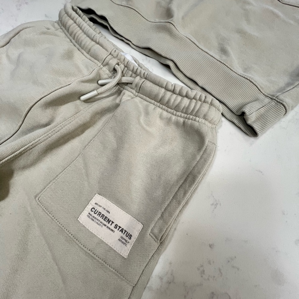 Zara Kids Cream Jogger Set - Picture 3 of 10
